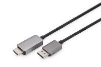 DIGITUS DisplayPort Adapterkabel DP auf HDMI A 1,0m schwarz