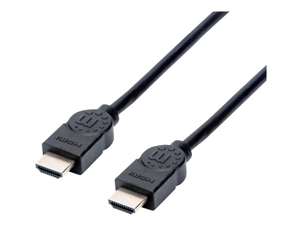 MANHATTAN High Speed HDMI-Kabel schwarz 1,5 m ARC 3D 4K HDMI-Stecker auf HDMI-Stecker geschirmt