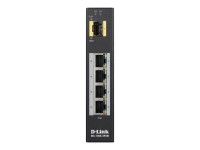 D-LINK 5 Port Unmanaged Switch with 4 x 10/100/1000BaseTX ports 4 PoE & 1 x 100/1000BaseSFP ports