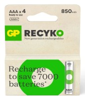 GP BATTERIES 1x4 GP ReCyko NiMH Akku AAA 850mAH, ready to use