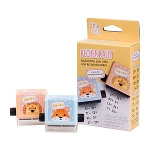 TRODAT Rollstempel Little Dots Rechenrally Set selbstfärbend ohne Logo