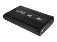 LOGILINK 8.9cm (3,5"") USB 2.0/SATA Black ALU