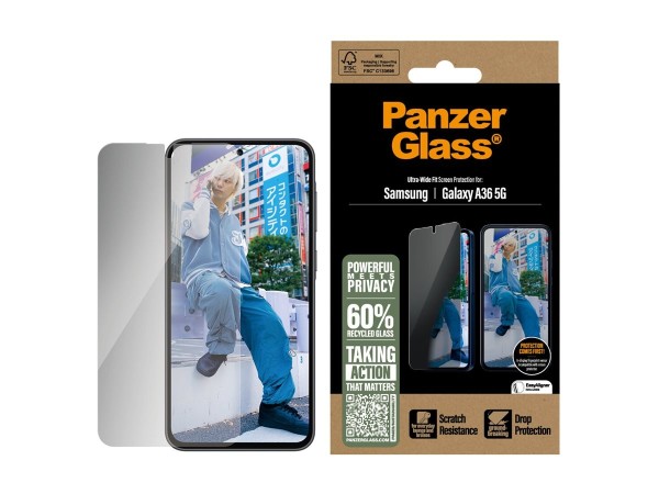 PANZERGLASS Privacy Screen Protector Samsung Galaxy new A35 5G Ultra
