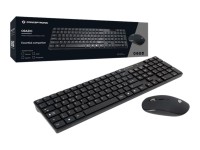 CONCEPTRONIC ORAZIO01ES Wireless Keyboard+Mouse,ES, schwarz