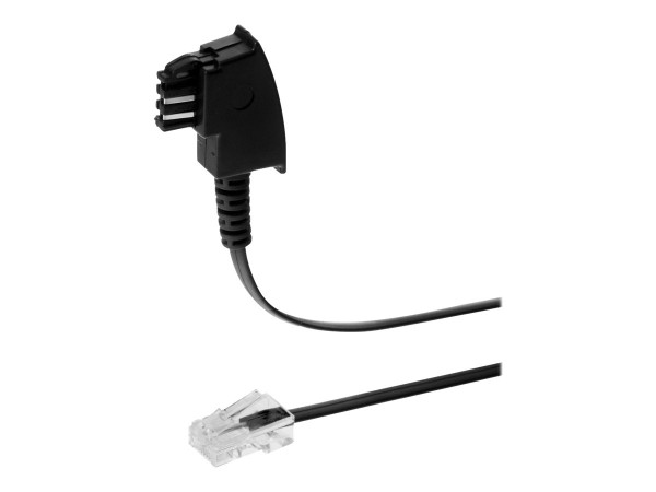 HERWECK Helos Anschlusskabel TAE F RJ45 8P2C Router 1 m - Netzwerk - 1 m (70002-1)