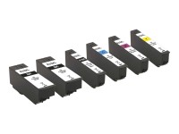 PEACH Multi Pack Plus XL 6er Pack Schwarz, Gelb, Cyan, Magenta Tintenpatrone