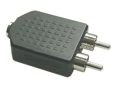 Klinkenadapter 1x 3,5mm Klinke Buchse Stereo an 2x Cinch Stecker