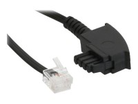 NONAME TAE-F Kabel für DSL Splitter, TAE-F Stecker an Western 6/2 DEC Stecker, 6m