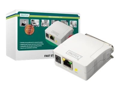 DIGITUS Printserver DIGITUS Fast Ethernet, 1-Port parallel