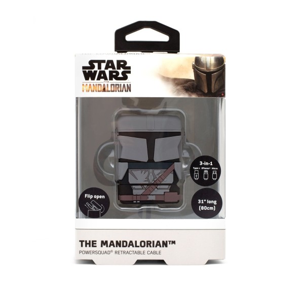 THUMBSUP ! PowerSquad Flip Retractable Cable"The Mandalorian"