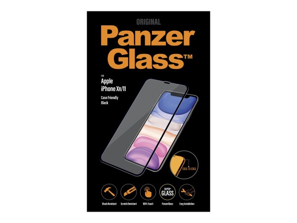 PANZERGLASS Edge to Edge NEW iPhone 6.1 CaseFriendly, Black