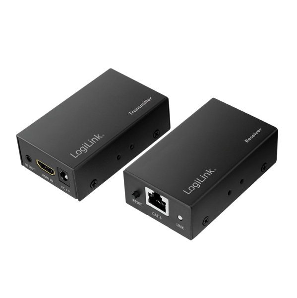 LOGILINK HDMI-Extender-Set über LAN, 60m, 1080p/60Hz,POC,IR