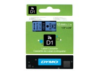 Dymo D1 Schriftband 12 mm x 7 m schwarz auf blau           45016