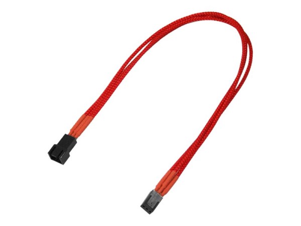 NANOXIA Kabel Nanoxia 3-Pin Verlängerung, 30 cm, Single, rot