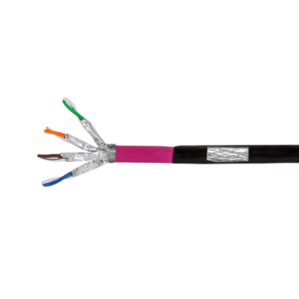 LOGILINK Erdverlegekabel S/FTP Cat7 AWG23 1000MHz schw. 50m