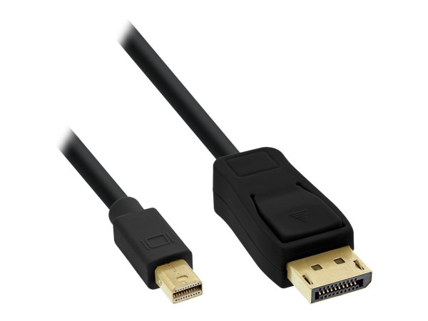 INLINE Mini DisplayPort OUT zu DisplayPort IN Kabel schwarz 0,5m