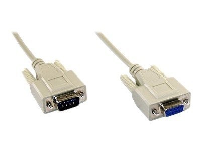 INLINE Serielle Verlaengerung 9pol Stecker / Buchse vergossen 1:1 belegt 2m