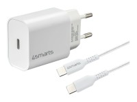 4SMARTS Schnelllade-Set 20W mit 1.5m USB-C zu USB-C Kabel