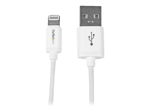 STARTECH.COM 1m Apple 8 Pin Lightning Connector auf USB Kabel - Weiss - USB Kabel für iPhone / iPod