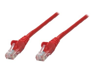 INTELLINET Netzwerkkabel Cat6A S/FTP CU LS0H 0,25m Rot RJ-45 Stecker / RJ-45 Stecker Vergoldete Kont