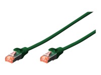 DIGITUS Patchkabel DIGITUS RJ45 S/FTP Cat6 1,00m grün +Hebelschutz