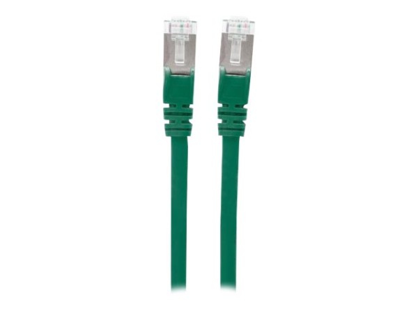 INTELLINET Network Cable, Cat7 Raw Cable, Cat6A Modular plugs, CU, S/FTP, LSOH, 1.5 m, Green