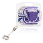 BANDRIDGE Sync und Ladekabel Apple Dock 30-pin - USB A male 0,1m Weiss