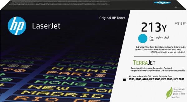HP 213Y Cyan LaserJet Tonerpatrone