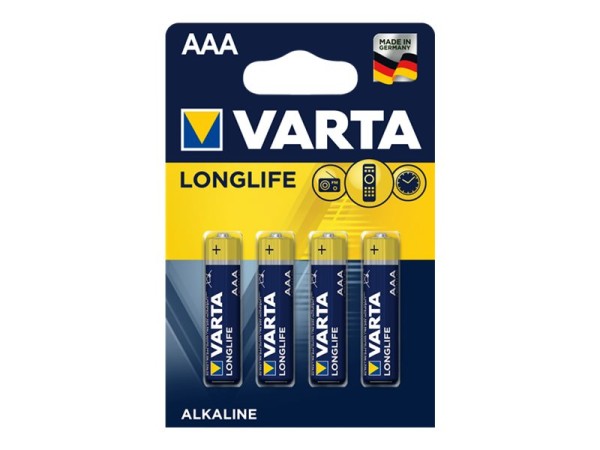 1x4 Varta Longlife Extra AAA Micro