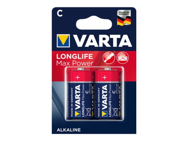 VARTA Alkaline Batterie "Max Tech", Baby (C/LR14) 1,5 Volt, Höhe: 50,0 mm, Durchmesser: 26,2 mm, Gew