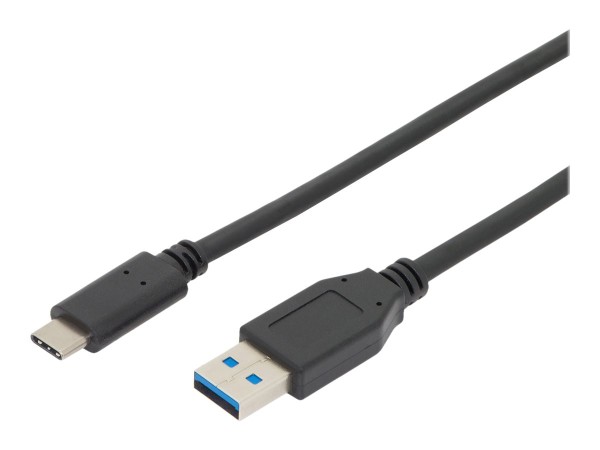 DIGITUS ASSMANN USB Typ C Verbindungskabel Typ C auf A St/St 1,0m voll ausgestattet Gen2 3A 10GB 3.1