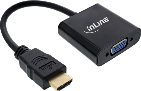 INTOS ELECTRONIC InLine Videoadapter - HDMI männlich zu HD-15 (VGA) (65003B)