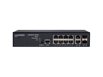 LANCOM Switch GS-2310P+ Managed Layer-2-Switch mit 10 Ports 8 Gigabit Ethernet 10-Port IPv6 Power ov