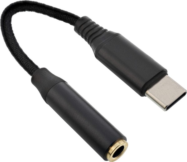 INTOS ELECTRONIC USB-C Audio Adapterkabel zu 3.5mm Buchse (33054D)