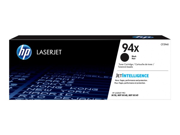 HP 94X - Schwarz - Original - LaserJet - Tonerpatrone (CF294X) - für LaserJet Pro M118dw, MFP M148dw