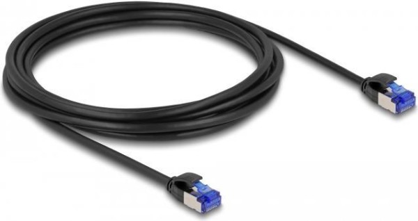 DELOCK RJ45 Netzwerkkabel Cat.6A S/FTP Slim 3m schwarz