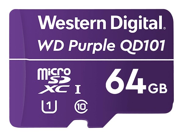 WESTERN DIGITAL WD PURPLE QD101 MICROSD 64GB