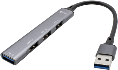 I-TEC USB 3.0 Metal HUB 1x USB 3.0 3x USB 2.0 ohne Netzteil