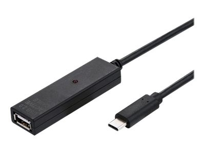 VALUE USB 2.0 Verlängerung, aktiv, mit Repeater, A-C, schwarz, 20,0 m (12.99.1114)