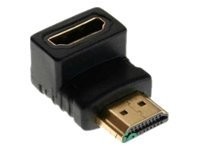 HDMI Adapter 19pol Stecker/Buchse, gewinkelt unten, vergoldete Kontakte