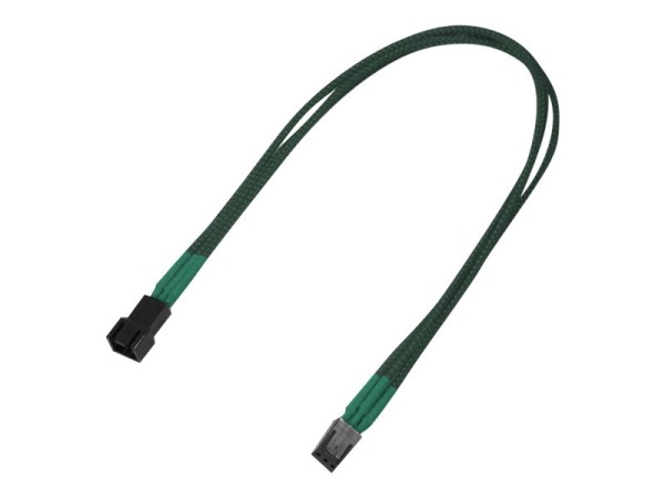 NANOXIA Kabel Nanoxia 3-Pin Molex Verlängerung, 30 cm, grün