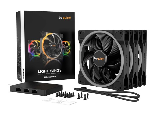 BE QUIET Lüfter be quiet! 140*140*25 Light Wings PWM Triple-Set