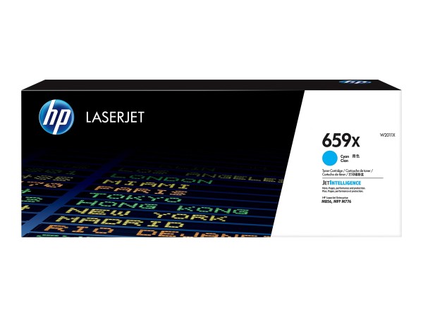 HP 659X W2011X Tonerkassette Cyan 29000 Seiten Original Toner