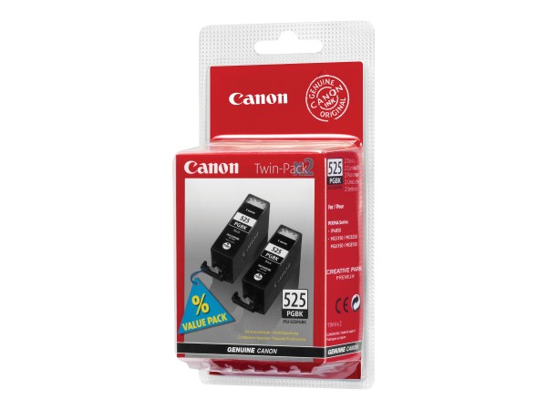 CANON PGI 525PGBK Twin Pack 2er Pack Schwarz Tintenbehälter