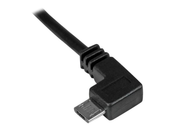 STARTECH.COM Micro USB Lade/Sync-Kabel - St/St - Micro USB linksgewinkelt - 1m - USB auf Micro USB L