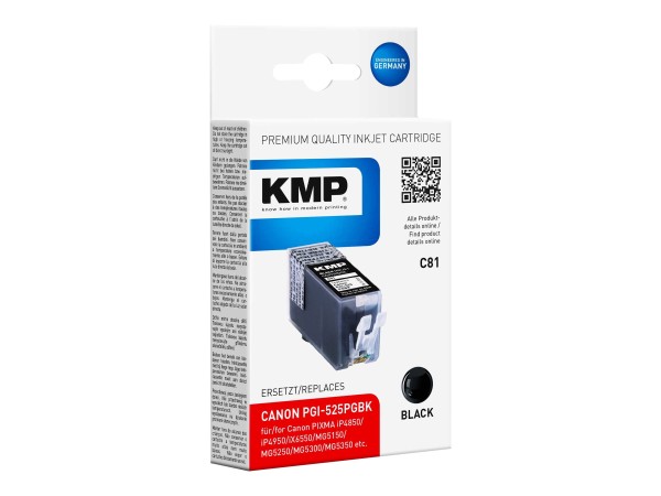KMP C81 Schwarz Tintenpatrone
