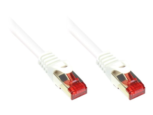 GOOD CONNECTIONS Patchkabel RJ45 S/FTP Cat6 1.00m weiß PIMF