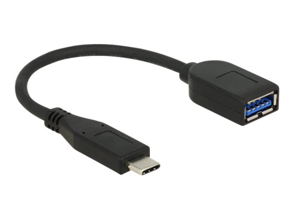 DELOCK USB3.1 Kabel Delock C -> A St/Bu 0.10m koaxial sw Prem
