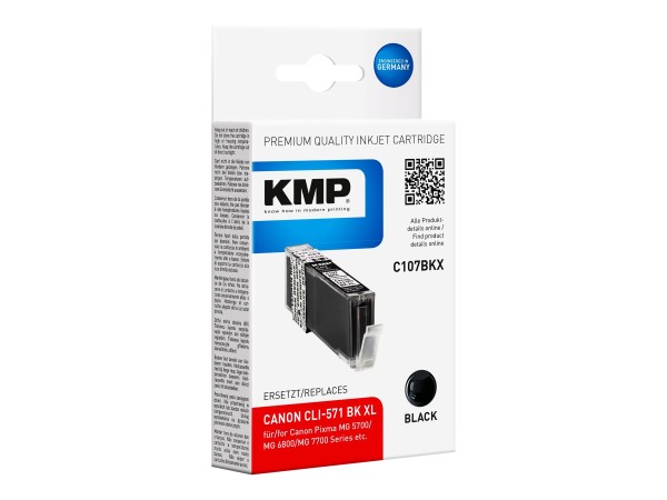 KMP C107BKX Schwarz Tintenpatrone