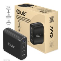 CLUB3D Ladegerät        2xUSB Typ C, 2xUSB Typ A, PD 100W retail